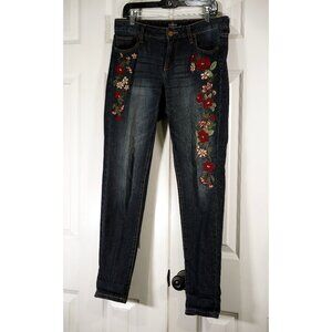Women's Jeans Floral Embroidered - Soho New York & Company